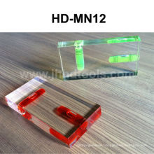 High transparency PMMA spirit level ,pocket size spirit level